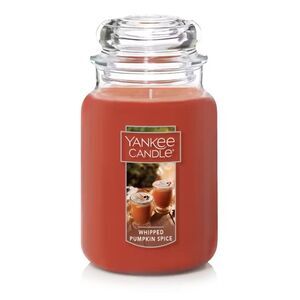 Yankee Candle Whipped Pumpkin Spice Large Jar 22 Oz Fall Wax New discontinued